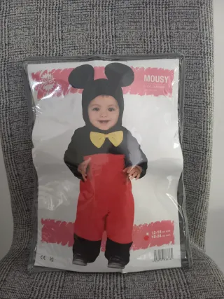 Disfraz Mickey Mouse Bebé Talla 12-18 Meses
