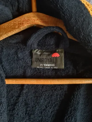 Albornoz Uniroyal Milano Azul/Amarillo Fleece Nuev