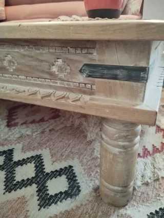 Mesa de centro madera maciza Maisons du Monde