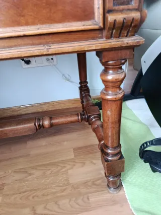 Mesa de despacho antigua madera y REGALO sillón