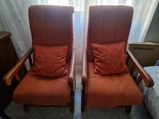 2 Butacas Cómodas Naranja
