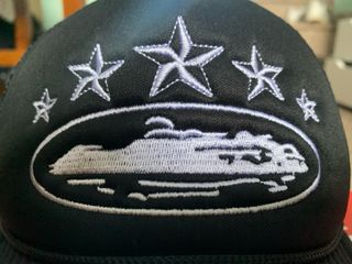 Cappello Corteiz Nero Logo Bianco Taglia Unica