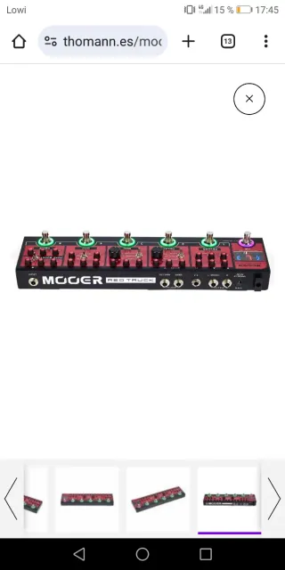 Pedal Guitarra Mooer red trucks