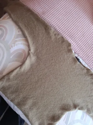 Jersey Massimo Dutti Beige sin costuras mangas