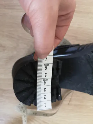 Zapatos plataforma negros estilo gótico Talla 36