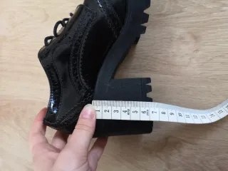 Zapatos plataforma negros estilo gótico Talla 36