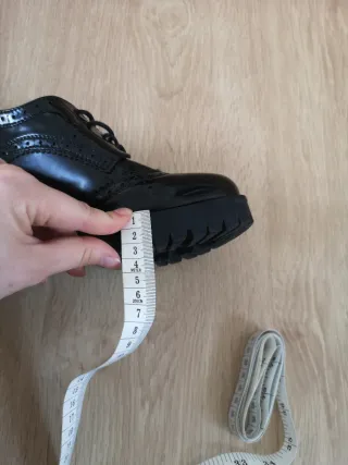 Zapatos plataforma negros estilo gótico Talla 36