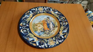 Piatto ceramica decorato Made in Italy