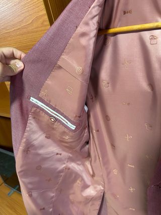 Traje sastre salmon nuevo