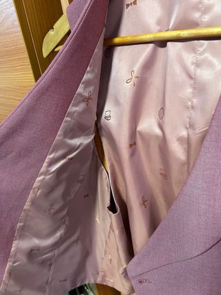 Traje sastre salmon nuevo