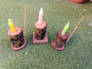Inciensero artesanal de madera