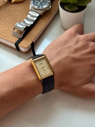 Seiko Tank Gold Dial MOD