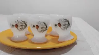 Hueveros Arcopal Vidrio Decorado