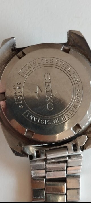 Reloj Seiko 7006 Automático Plata/Blanco