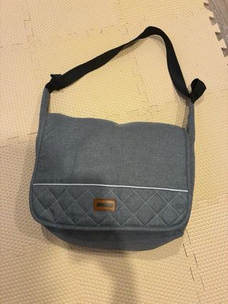 Cochecito bebé y silla coche gris/oro