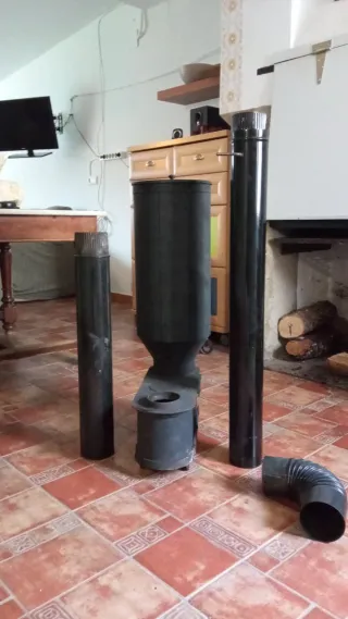 Estufa de cáscara de almendra