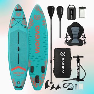 WOREVA Kit Tabla Paddle Surf 335 cm, asiento y más