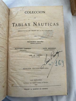 Tablas Náuticas 1942