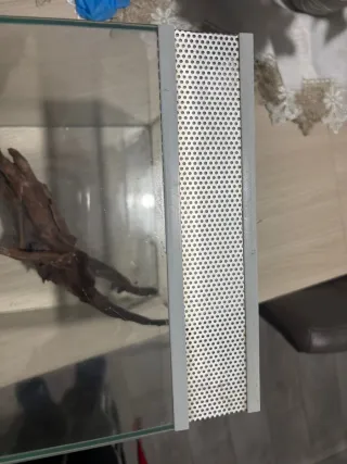 Teca per rettili/tartarughe con legno decorativo