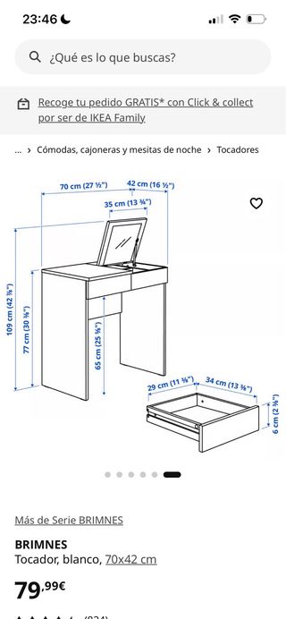 Tocador Ikea Blanco