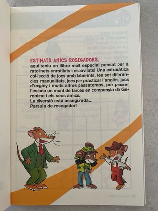 Lot de 3 llibres de Geronimo Stilton en català.