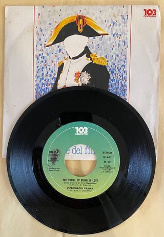45 giri Piergiorgio Farina - The Thrill of Being i