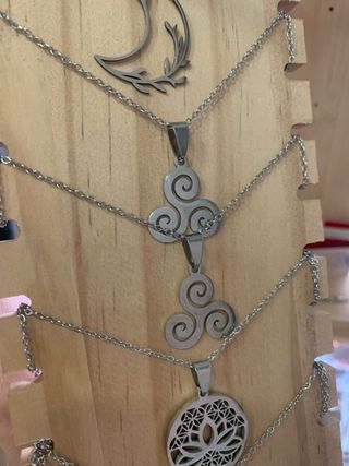 Collar Amuleto Triskel Acero Inoxidable