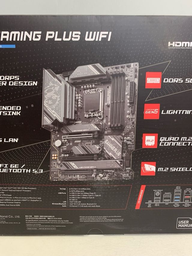 MSI Z790 Gaming Plus WiFi Placa Base ATX