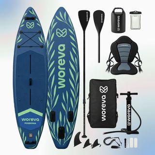 WOREVA Kit Tabla Paddle Surf 335 cm, asiento y más
