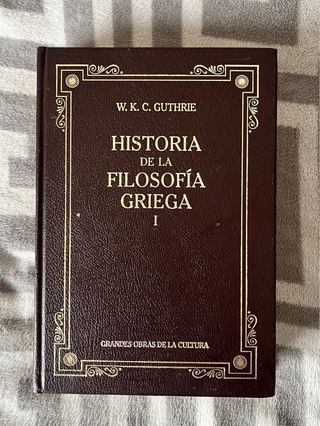 Historia de la filosofia griega 1 I Guthrie