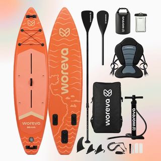 WOREVA Kit Tabla Paddle Surf 335 cm, asiento y más