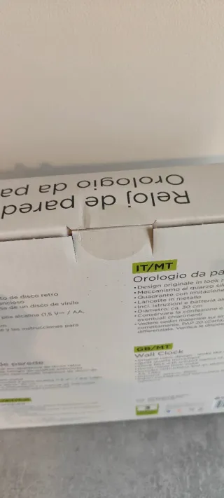 Orologio da parete disco vinile