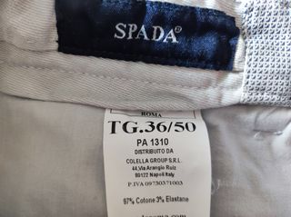Pantaloni uomo in cotone Spada regular fit tg. 50