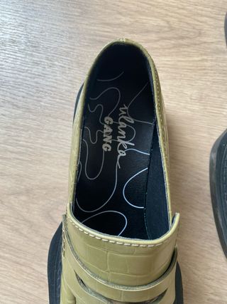 Mocasines Ulanka polipiel verde nuevos