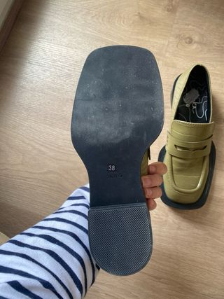 Mocasines Ulanka polipiel verde nuevos