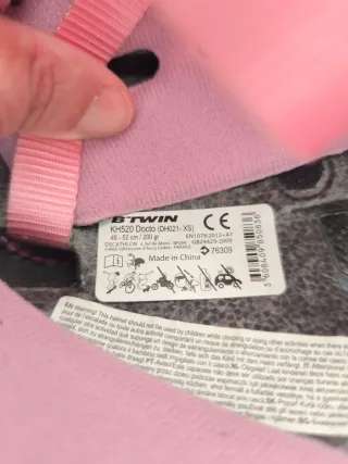 Casco B'twin KH520 Rosa T. 48-52cm