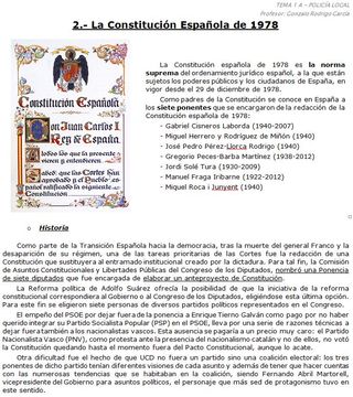 Temario OPOSICIÓN Policía Local Castilla y León