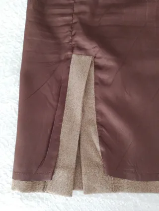 Falda tubo Roberto Verino marrón