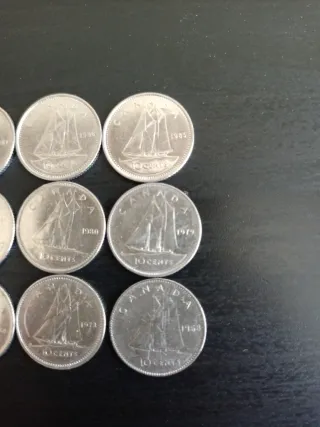 Serie monete da 10 centesimi Canada
