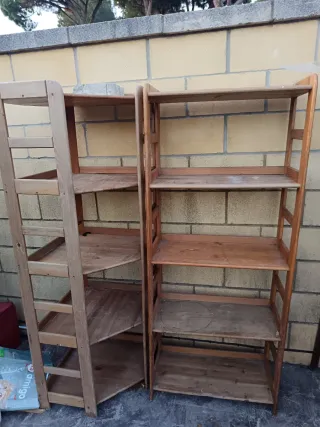 2 Estanterías Madera Maciza