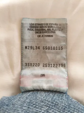 Pantalones Levi's 501 Azules Oscuros