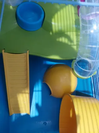 Jaula para hámster con túneles y accesorios