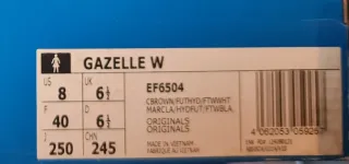 Adidas Gazelle Blancas y Verdes Talla X