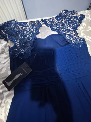 Vestido de fiesta azul