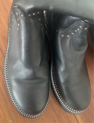 Botas altas Baldinini negras con tachuelas