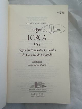 Lorca 1755 - Catastro de Ensenada