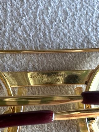 Gafas Cartier Oro Vintage