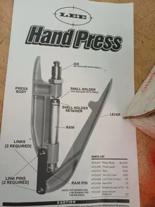 Lee Pressa a Mano Kit 4566366 + Kit 90739