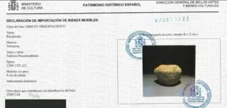 Pieza Arqueologica 1200 a 1500 d.c.