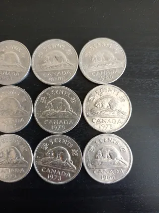 Serie monete 5 centesimi Canada